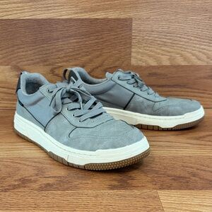 Mix No. 6 Men's Gray Suede Low-Top Sneakers with Off-White Midsole